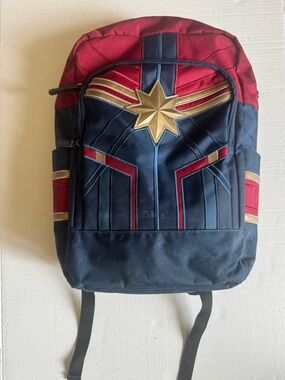 Captain America Marvel Unisex backpack Backpack - Red & white and gold